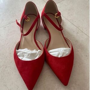 NWOT J. CREW Made in Italy red shoes size:9